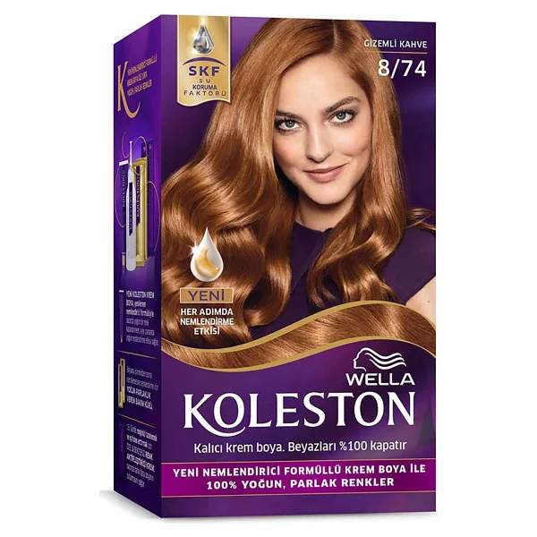 Koleston Supreme 8.74 Gizemli Kahve Saç Boyası - Görsel 2
