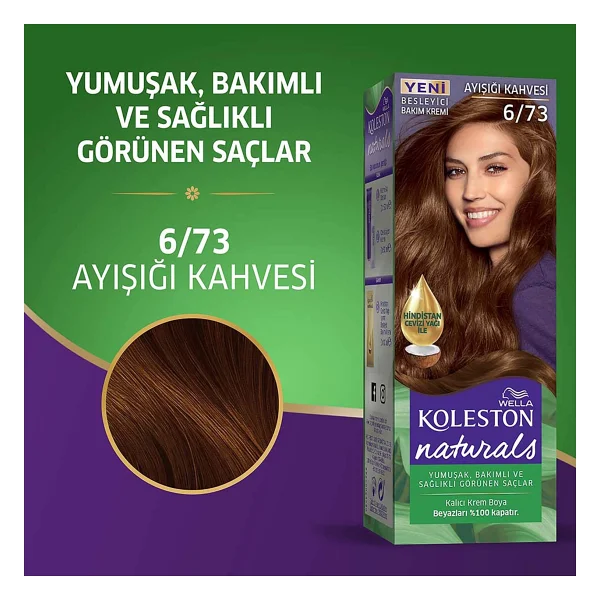 Koleston Naturals 6.73 Ayışığı Kahvesi Saç Boyası - Görsel 3