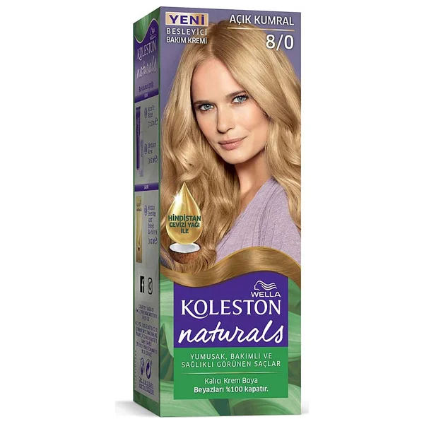 Koleston Naturals 8.0 Açık Kumral Saç Boyası - Görsel 9
