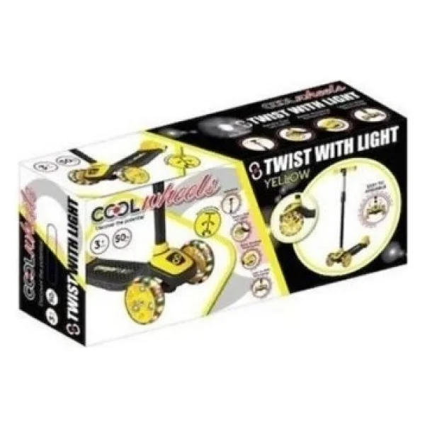 Cool Wheels Twist Sarı 3 Tekerlekli Çocuk Scooter - Görsel 2