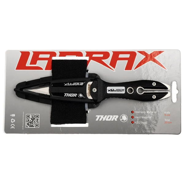 Labrax Thor Dalış Bıçağı - Bıçak + Kol Bandı / Siyah - Görsel 2