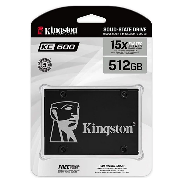 Kingston Kc600 Skc600/512g Sata 3.0 2.5" 512 GB SSD - Görsel 6