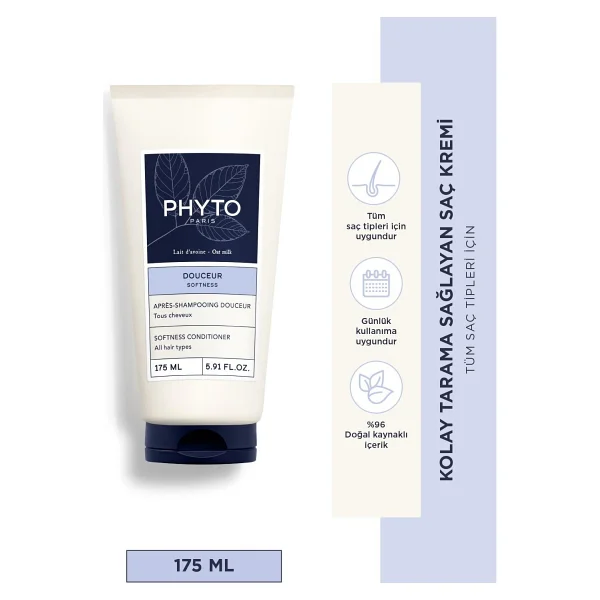 Phyto Douceur Softness Kolay Tarama Sağlayan 175 Ml Saç Kremi - Görsel 5