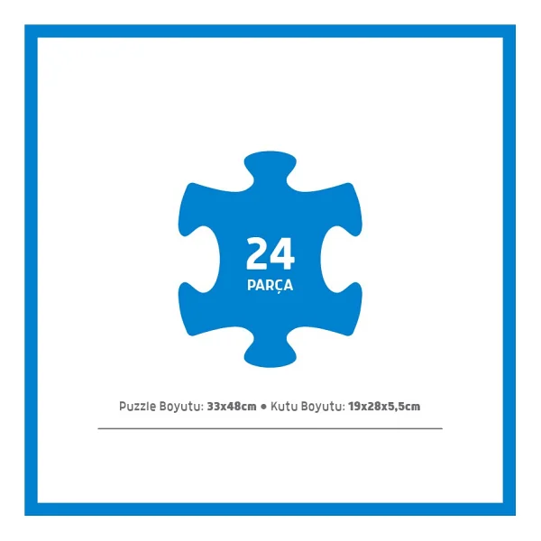 Blue Focus Farm Animals 24 Parça Puzzle Bf307 - Görsel 3