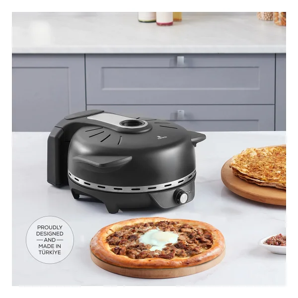 Karaca Gastro Biodiamond Matte Black 10in1 Lahmacun Ve Pizza Makinesi - Görsel 4