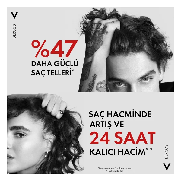 Vichy Dercos Energy+ 400 Ml 2 Adet Saç Dökülmesine Karşı Şampuan - Görsel 3