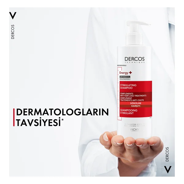 Vichy Dercos Energy+ 400 Ml 2 Adet Saç Dökülmesine Karşı Şampuan - Görsel 8