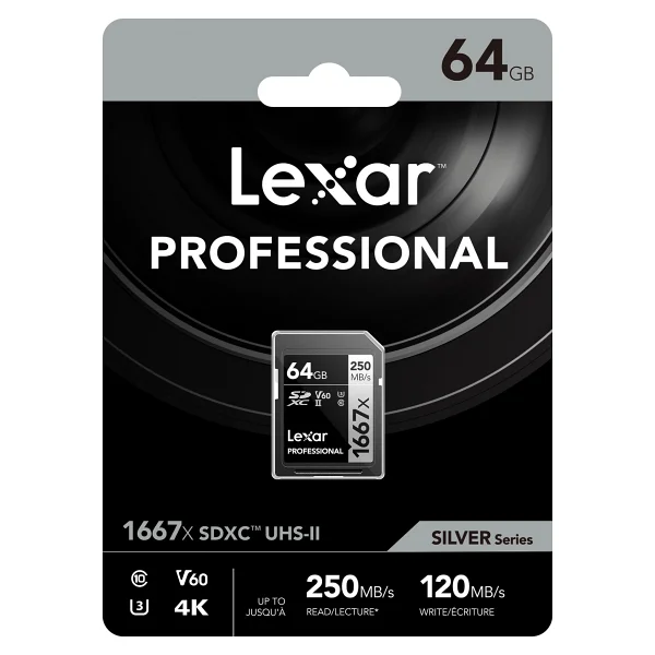 Lexar Professional 1667x Lsd64gcbna1667 Class 10 Uhs-Iı U3 V60 64 GB Hafıza Kartı - Görsel 8