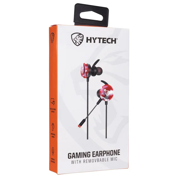 Hytech Hy-Gk4 Kırmızı Kablolu Mikrofonlu Kulak İçi Oyuncu Kulaklığı - Görsel 4