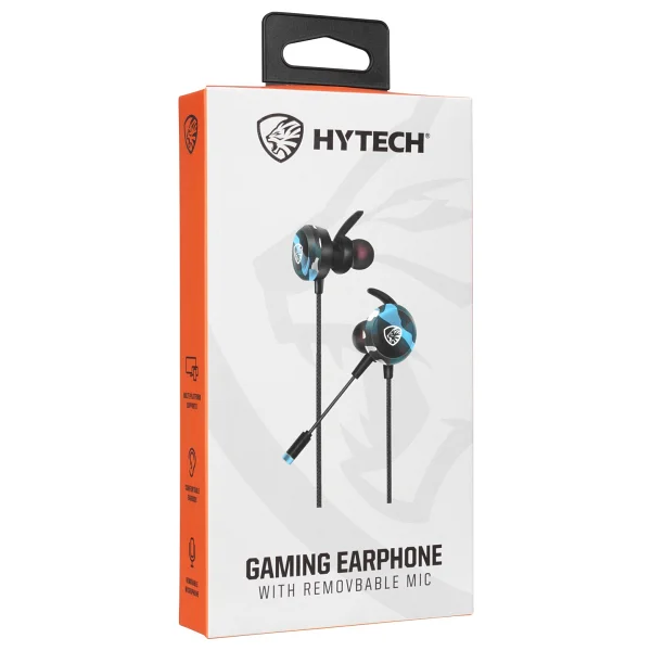Hytech Hy-Gk4 Mavi Kablolu Mikrofonlu Kulak İçi Oyuncu Kulaklığı - Görsel 4