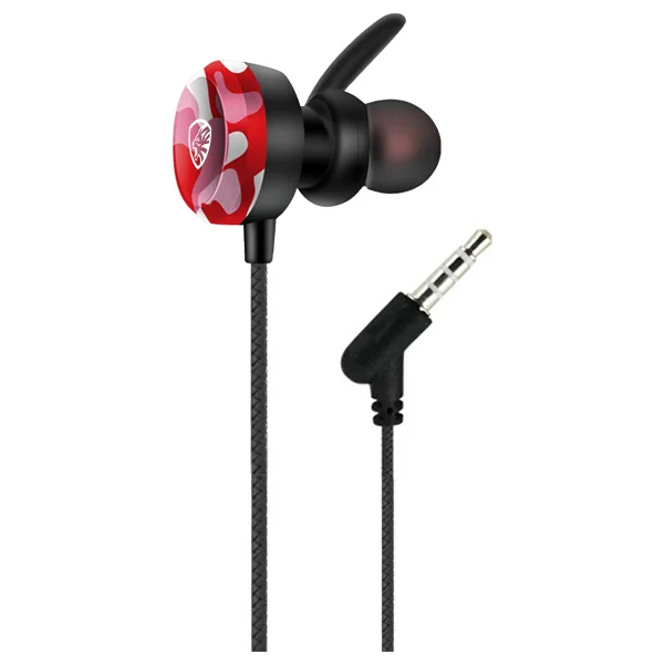 Hytech Hy-Gk4 Kırmızı Kablolu Mikrofonlu Kulak İçi Oyuncu Kulaklığı - Görsel 3