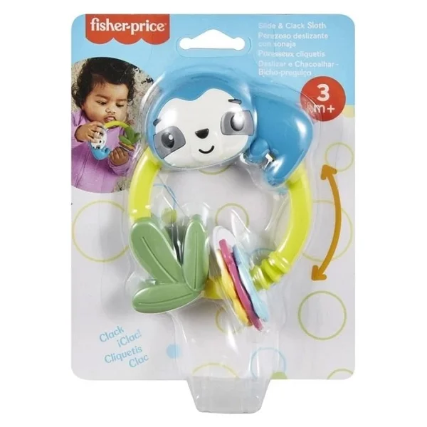 Fisher Price Eğlenceli Dostlar Dişlik Ve Çıngıraklar Tembel Hayvan Hkd70 - Görsel 2