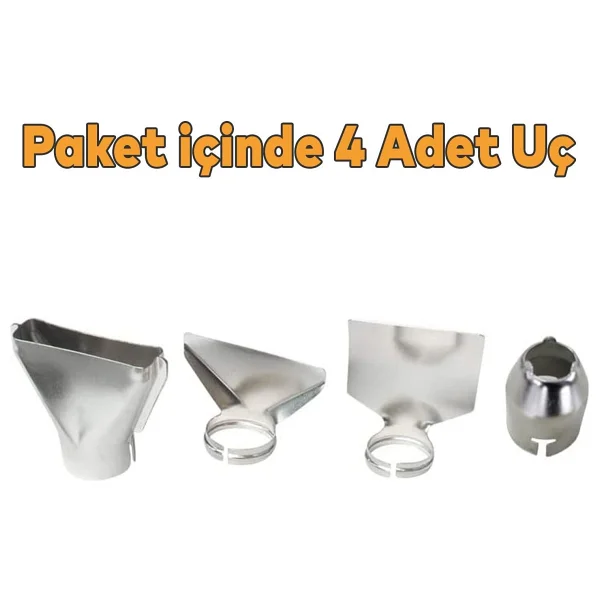 Fast Bond Sıcak Hava Tabancası İnce Isı Ayarlı 2000 W 2 Kademeli Üfleme - Görsel 3