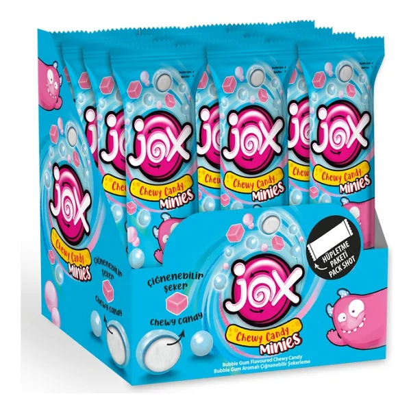 Jox Minies Bubble Gum Çiğnenebilir Şekerleme 24x10 Gr - Görsel 4