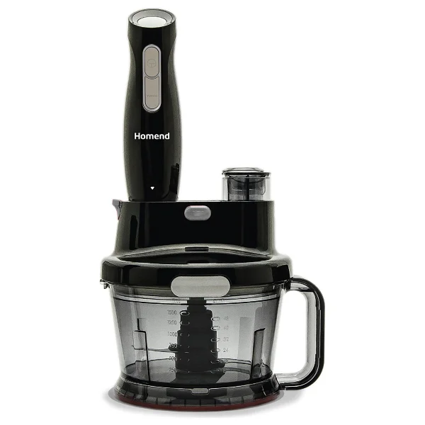 Homend Functionall 2808h 1000 W Siyah Gri Mutfak Robotu - Görsel 3