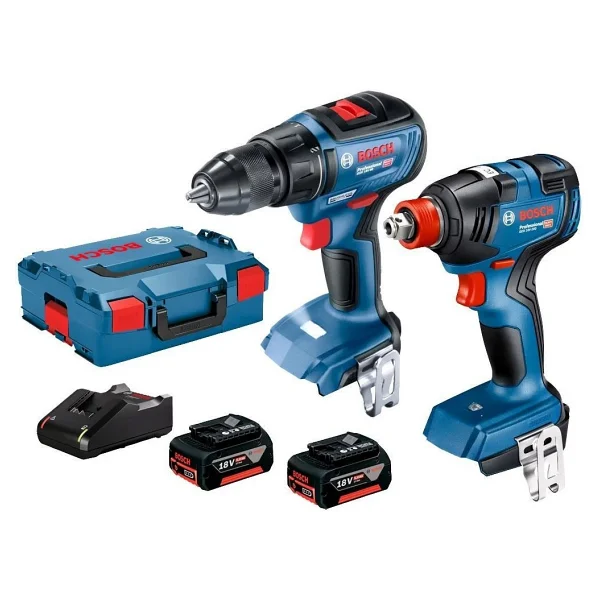 Bosch Gdx 18v-200 Somun Sıkma Makinesi + Gsr 18v-50 Vidalama Makinesi + 2x4 Ah Akü + Gba 18v-40 Şarj Cihazı + L-Boxx Takım Çantası - Görsel 8