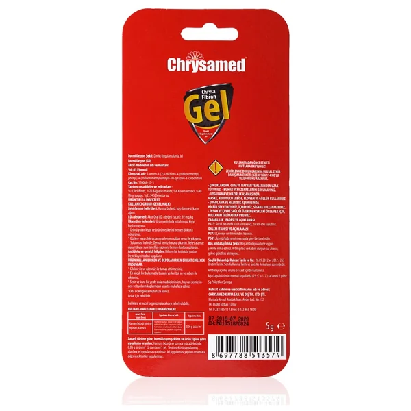 Chrysamed Fibron Gel 5 Gr Hamam Böceği Karınca Jeli - Görsel 3
