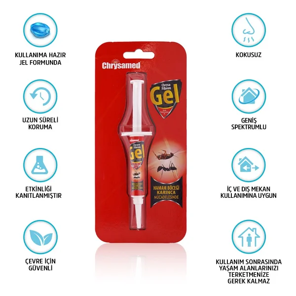 Chrysamed Fibron Gel 5 Gr Hamam Böceği Karınca Jeli - Görsel 5