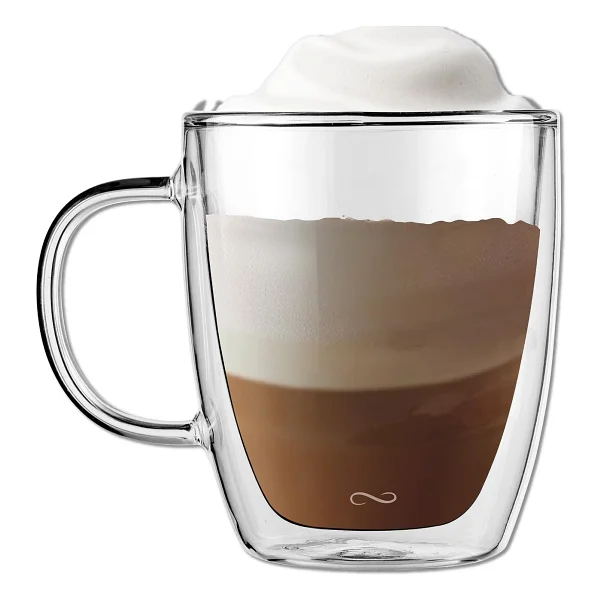 Nuo Enjoy Life Çift Camlı 350 Ml Cappucino Bardağı - Görsel 4