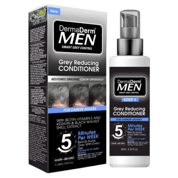 Dermaderm Men Saç Siyahlaştırıcı Beyaz Kapatıcı Oksidan 20 Vol Oksidan Krem - Görsel 2