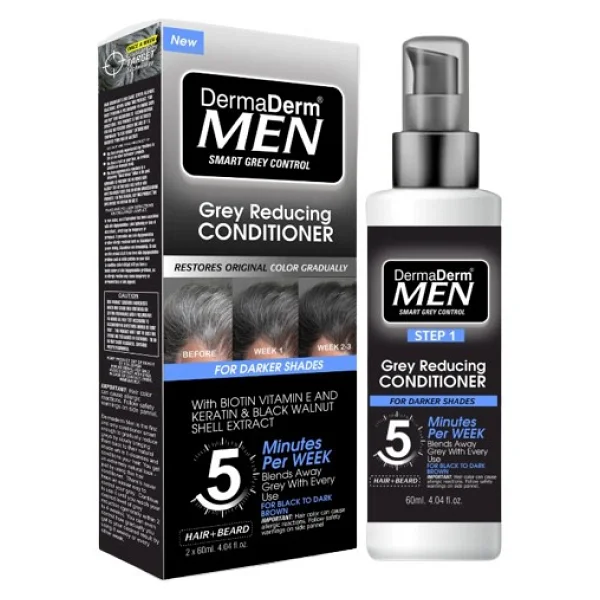 Dermaderm Men Saç Siyahlaştırıcı Beyaz Kapatıcı Oksidan 20 Vol Oksidan Krem - Görsel 3
