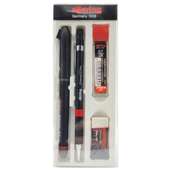 Rotring Visumax Roller + 0.7 Mm Versatil Kalem 4'lü Siyah Ofis Seti - Görsel 8