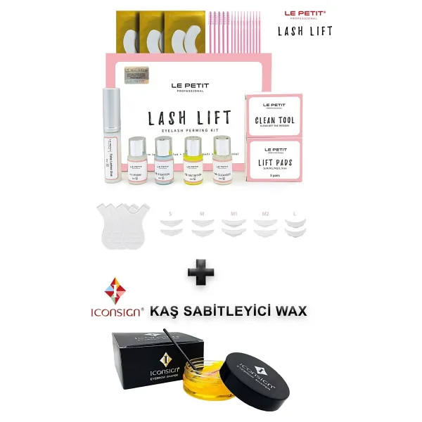Le Petit Kirpik Lifting Seti, Lash Lift Full Set, Kaş&Kirpik Perma Seti Ve Kaş Şekillendirici,Sabitleyici Wax - Görsel 6