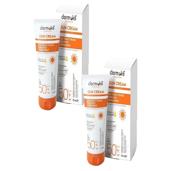Dermokil Çok Yönlü Yüksek Koruyucu Güneş Kremi 50spf 75ml X 2 Adet - Görsel 2