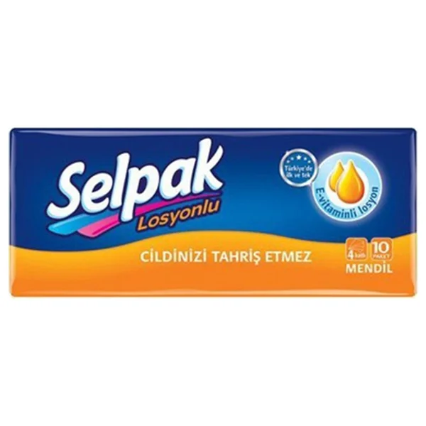 Selpak Mendil 3 'lü Set (Losyon-Klasik-Mentol)10x3 (30 Adet 10'lu Mendil) - Görsel 5