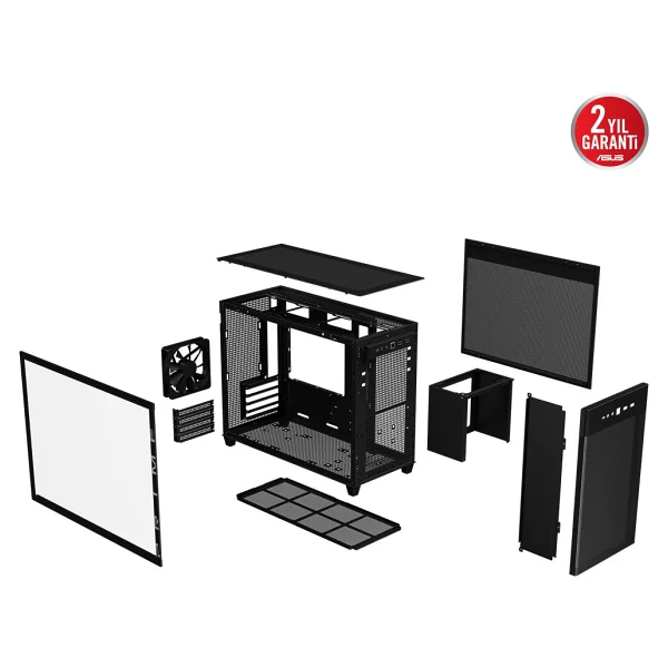 Asus Prime Ap201 Mesh Fanlı Micro Atx Bilgisayar Kasası - Görsel 6