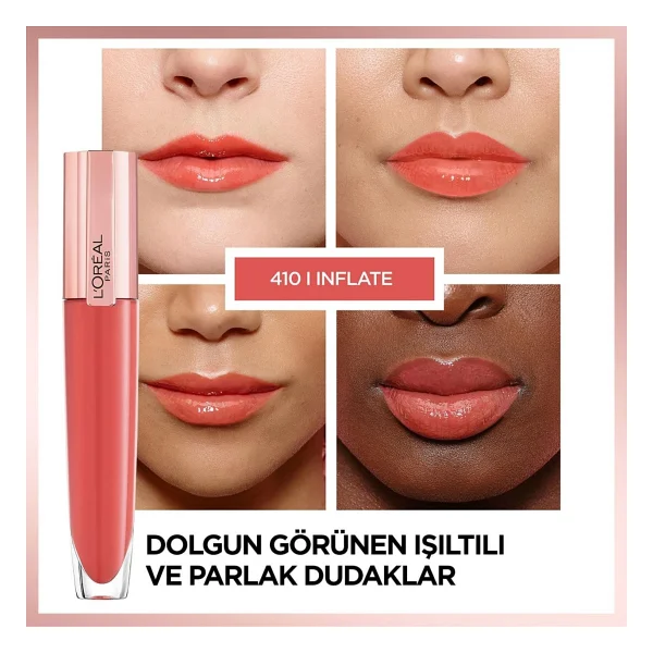 L'oreal Paris Brilliant Signature Plump In 410 I Inflate Dudak Parlatıcısı - Görsel 4