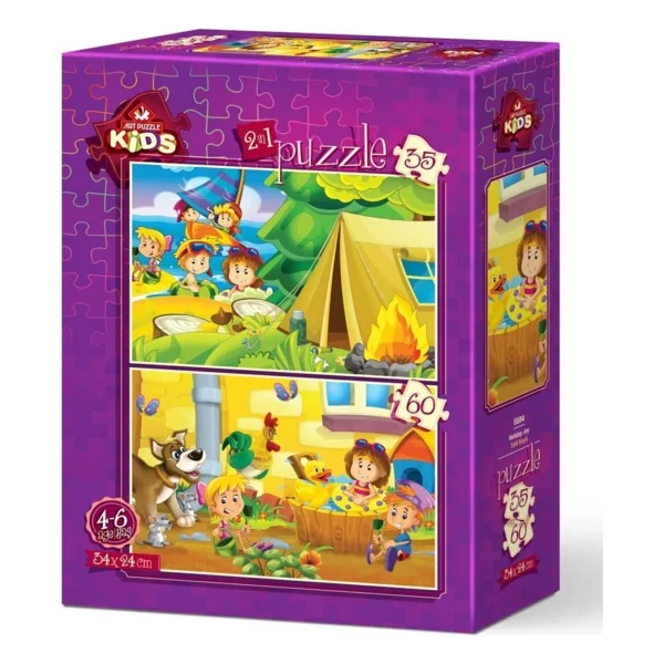 Art Puzzle Tatil Keyfi 35 + 60 Parça 5584 - Görsel 4
