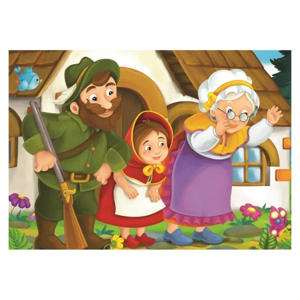 Art Puzzle Kırmızı Pelerinli Kız 12 + 24 Parça 5550 - Görsel 2