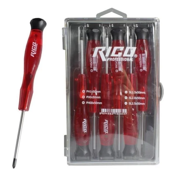 Rico 6 Parça Kraft Elektronikçi Klemens Tornavida Seti 50mm 003-Kk1969 - Görsel 2