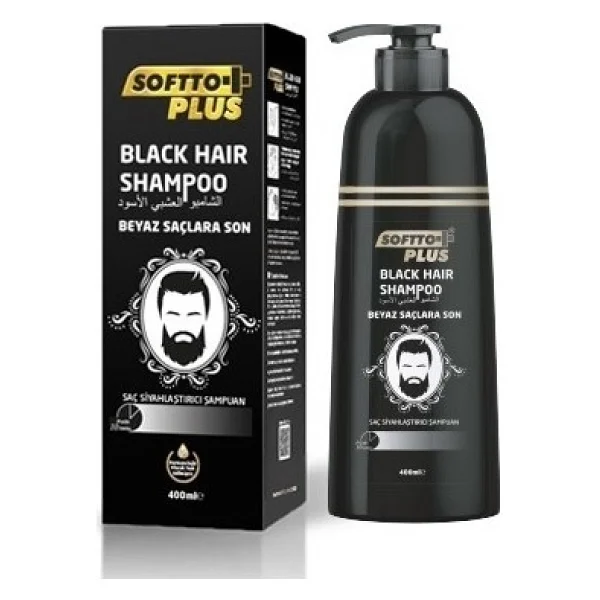 Softto Plus Black Hair Doğal Görünümlü Şampuan 350 Ml X 3 Adet - Görsel 6