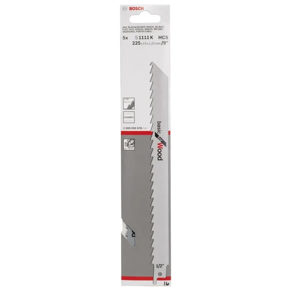 Bosch S 1111 K 175mm 5'li Eko. Ahşap Panter Testere Bıçağı 2608650678 - Görsel 3