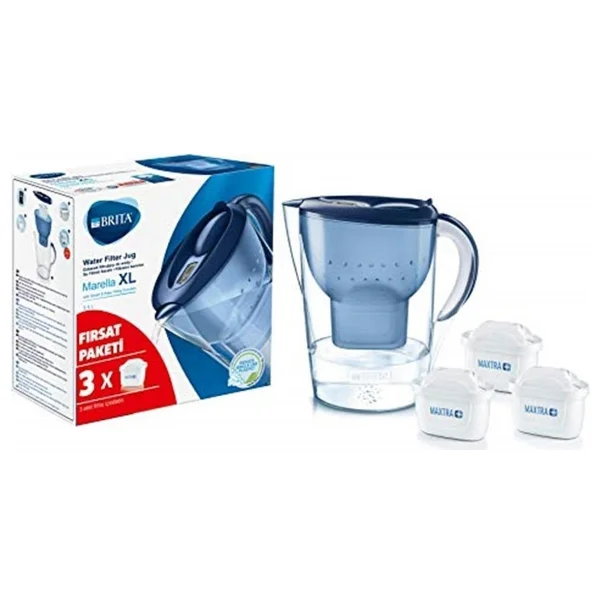 Brita Marella XL Mavi 3.5 Lt 3 Filtreli Su Arıtma Sürahisi - Görsel 4