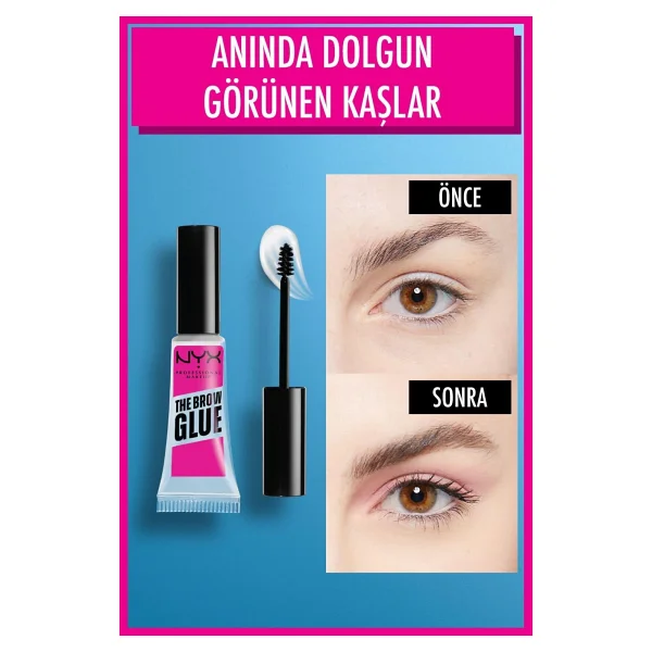 Nyx Professional Makeup The Brow Glue Transparent Kaş Sabitleyici - Görsel 2