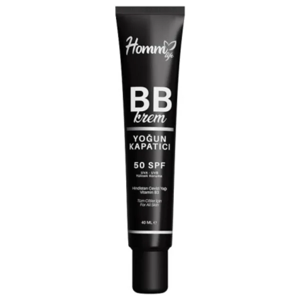 Homm Life Bb Krem Yoğun Kapatıcı 50+ Spf 40 Ml Karma Ciltler İçin Ton Eşitleyici Etki - Görsel 2