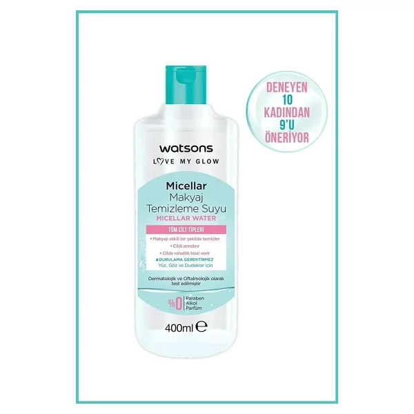 Watsons Micellar Tüm Cilt Tipleri İçin 400 Ml Makyaj Temizleme Suyu - Görsel 7