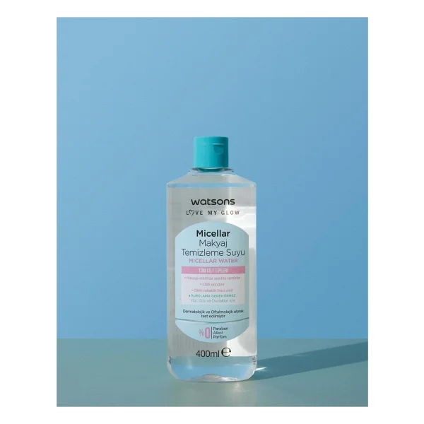 Watsons Micellar Tüm Cilt Tipleri İçin 400 Ml Makyaj Temizleme Suyu - Görsel 4