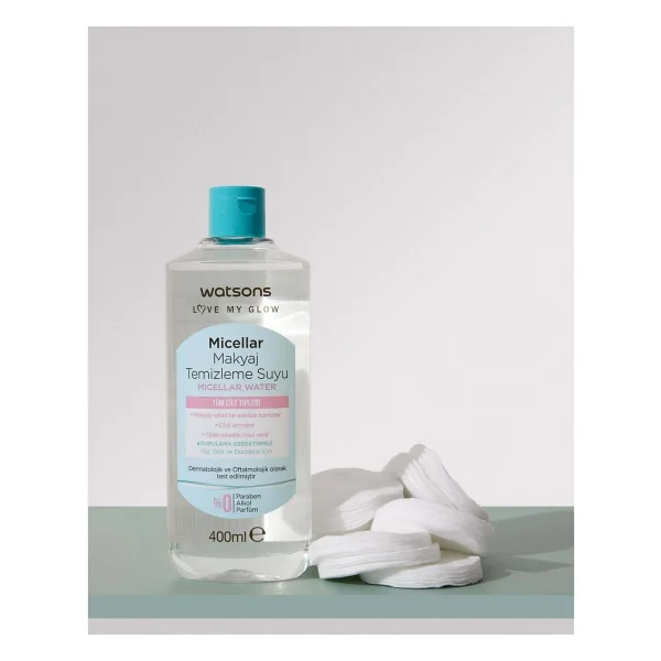 Watsons Micellar Tüm Cilt Tipleri İçin 400 Ml Makyaj Temizleme Suyu - Görsel 5