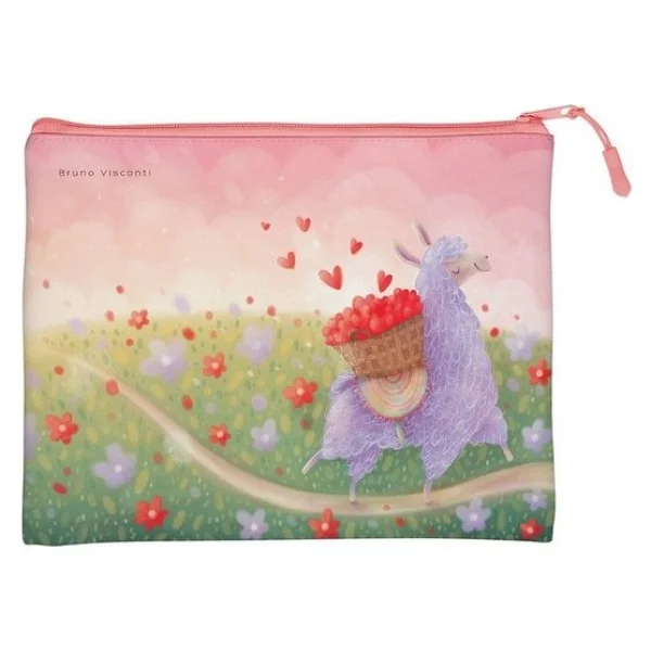 Bruno Visconti Fermuarlı Dosya "Lavender Llamas.Hearts" 5+. 26 20 14-002/10 - Görsel 2