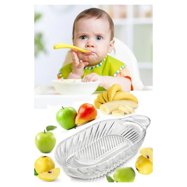 Syronea Cam Rende Elma Rendesi Bebek Rendesi - Meyve Püresi Rendesi - Görsel 6