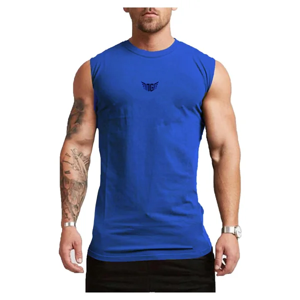 Ghassy Co. Erkek Nem Emici Hızlı Kuruma Atletik Teknik Performans Sporcu Sıfır Kol T-Shirt - Kırmızı - Görsel 2