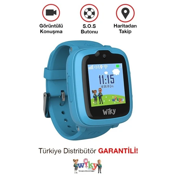 Wiky Watch 4 Plus Mavi Akıllı Çocuk Saati - Görsel 2