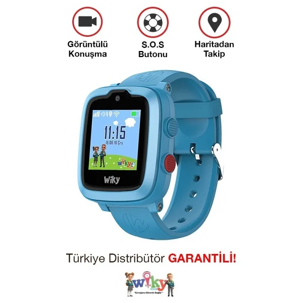 Wiky Watch 4 Plus Mavi Akıllı Çocuk Saati - Görsel 3