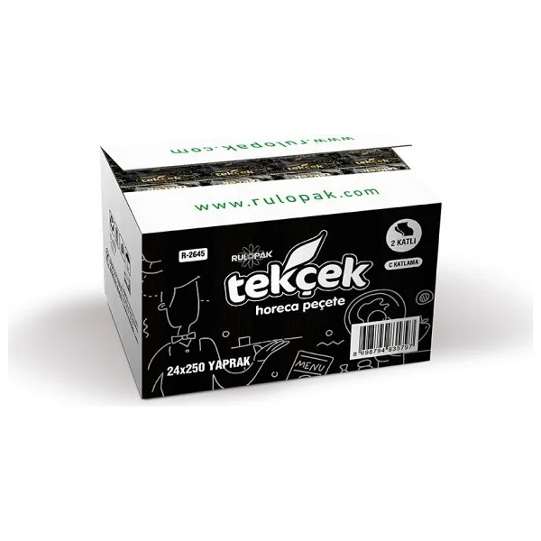 Rulopak Tekçek Horeca 24x250 Yaprak Dispenser Peçete - Görsel 4