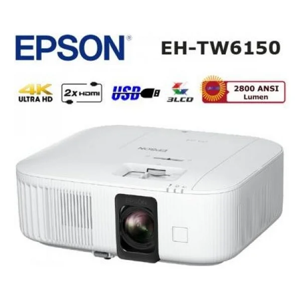 Epson Eh-Tw6150 2800 Lümen 4K Projeksiyon Cihazı-Ambalaj Hasarlı Sıfır Ürün - Görsel 2