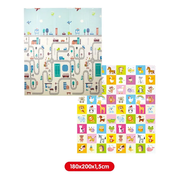 Elfobaby Funny Way 150x180 cm Katlanabilir Oyun Matı - Görsel 8